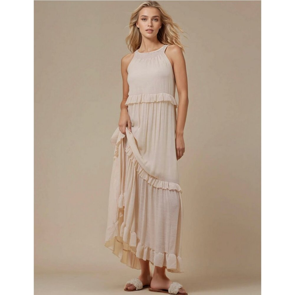 Sweetkama Daily Maxi Dress in Apricot